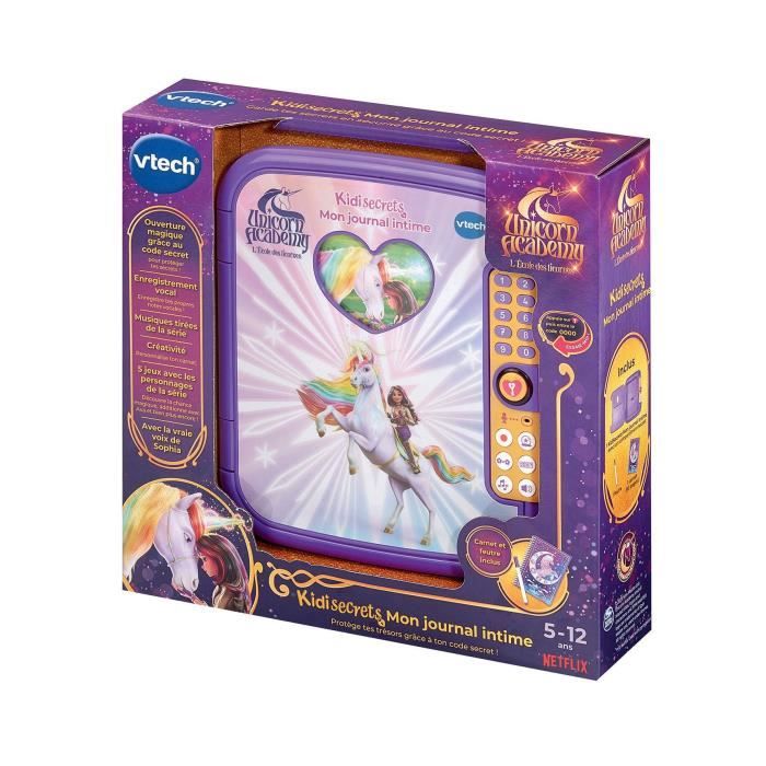 VTECH - L'ÉCOLE DES LICORNES - KIDISECRETS, MON JOURNAL INTIME - Violet