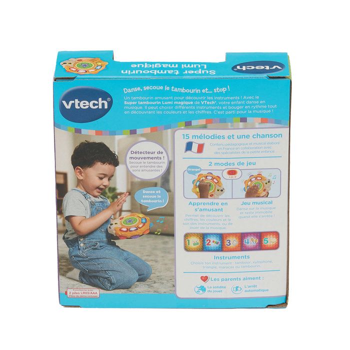 VTECH BABY - SUPER TAMBOURIN LUMI MAGIQUE - Multicolore