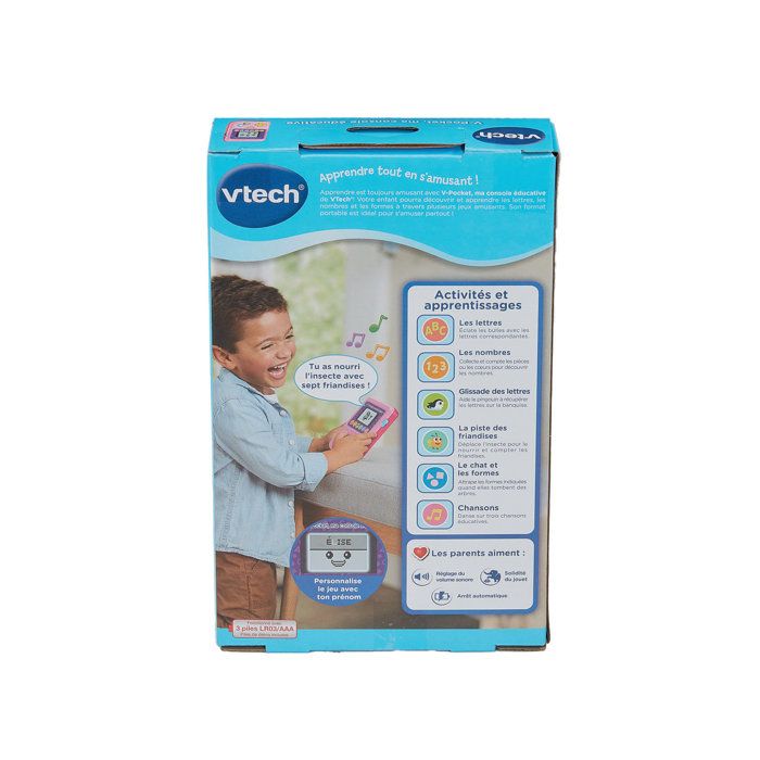 VTECH - V-POCKET, MA CONSOLE ÉDUCATIVE ROSE - Rose