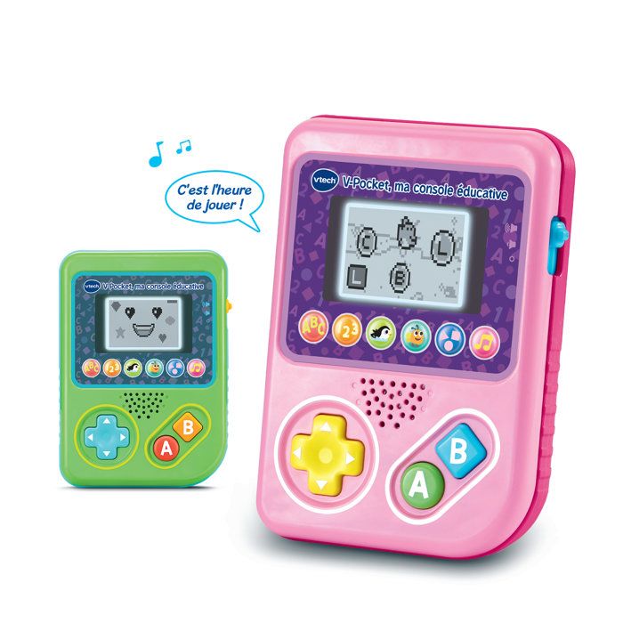 VTECH - V-POCKET, MA CONSOLE ÉDUCATIVE ROSE - Rose