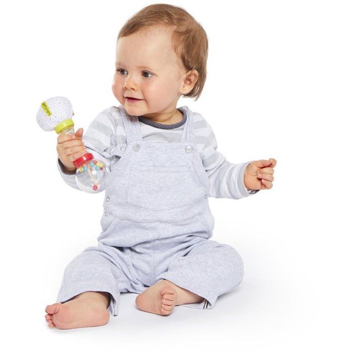 Hochet - SOPHIE LA GIRAFE - Soft Maracas - Billes a agiter - Textile doux - Poignée avec billes