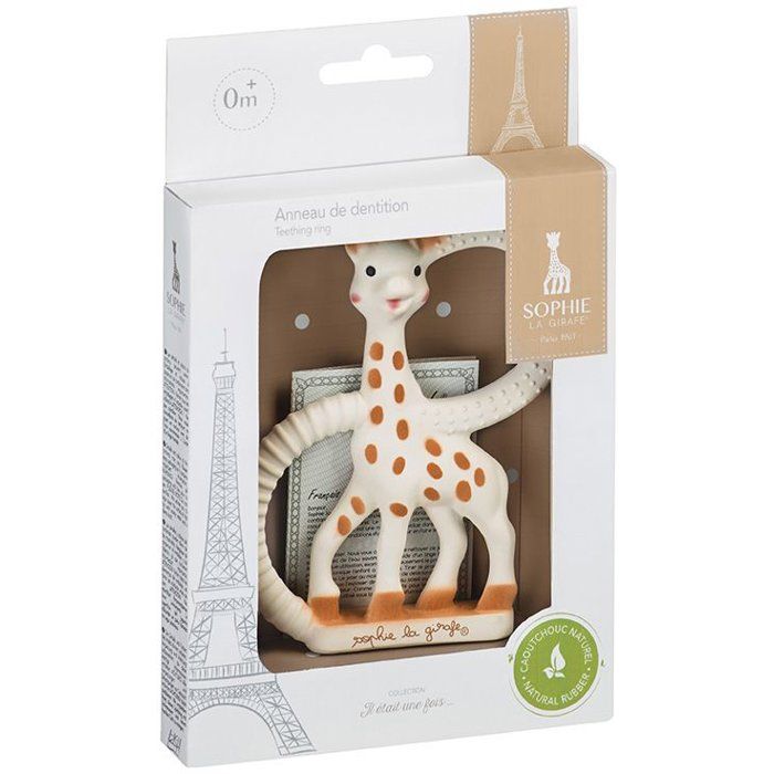 Anneau de dentition - SOPHIE LA GIRAFE - Tres Souple - Caoutchouc naturel