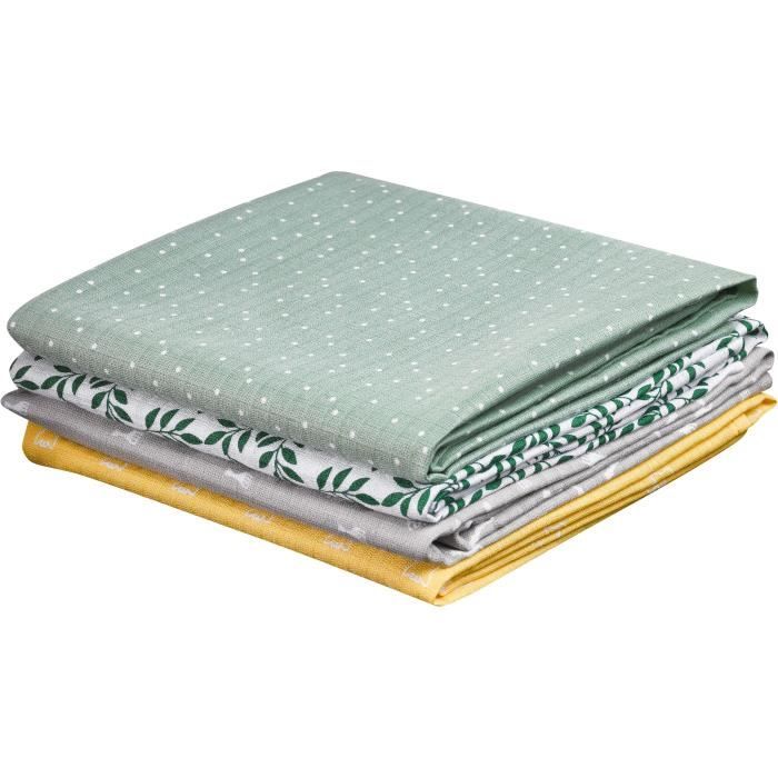 SET DE 4 LANGES - VULLI - Couleurs et imprimés différents