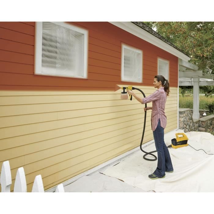 Pistolet peinture basse pression universel WAGNER Sprayer W690 - pour murs, plafonds, laques et lasures