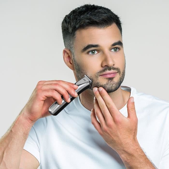 Tondeuse multifonction - WAHL - Elite Groom - 240 V - 150 min - Argent / Noir