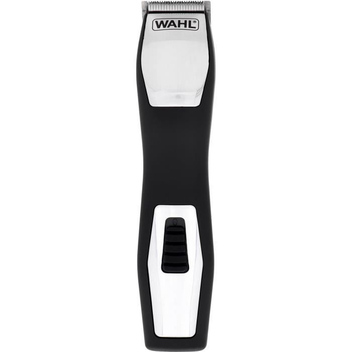Tondeuse a barbe - WAHL - GROOMSMAN PRO - 2,4 V - 6 sabots - Autonomie : 60 min - Noir / Argent
