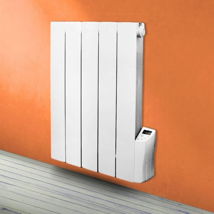 Radiateur électrique a inertie fluide - 900W - WARM TECH - 230V - Jusqu'a 35m3 - Blanc