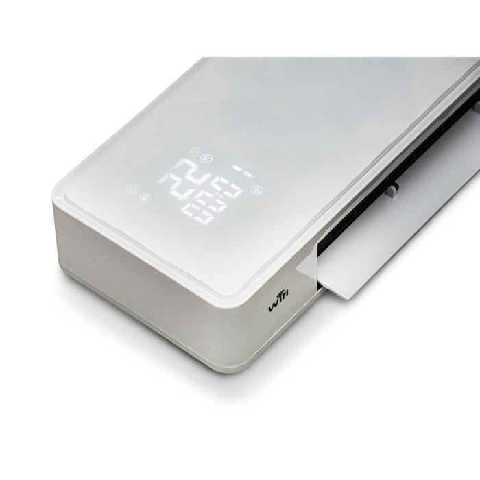 Chauffage électrique mural - 2000W - WARM TECH - Céramique - WiFi - 240V - Jusqu'a 50m3 - Blanc