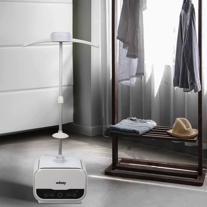 Mannequin de repassage - HKoeNIG - Magic Pressing - 1200 W - Avec housse de pantalon - Blanc