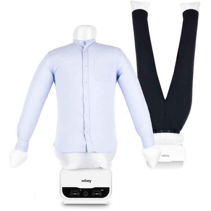 Mannequin de repassage - HKoeNIG - Magic Pressing - 1200 W - Avec housse de pantalon - Blanc