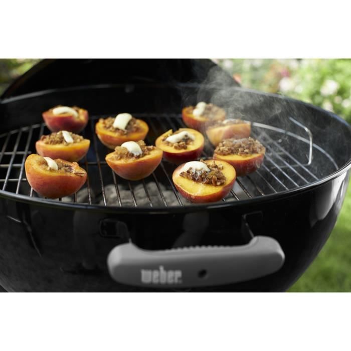 WEBER Barbecue charbon CLASSIC KETTLE Ø57 cm - Acier chromé - Thermometre intégré au couvercle - Noir