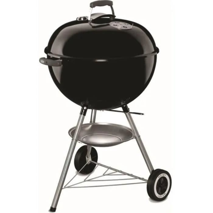 WEBER Barbecue charbon CLASSIC KETTLE Ø57 cm - Acier chromé - Thermometre intégré au couvercle - Noir