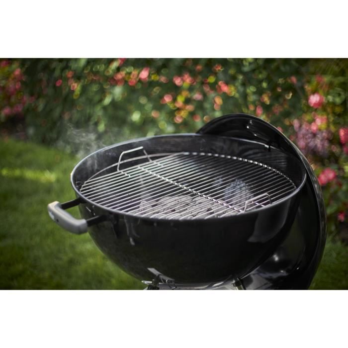 WEBER Barbecue charbon CLASSIC KETTLE Ø57 cm - Acier chromé - Thermometre intégré au couvercle - Noir