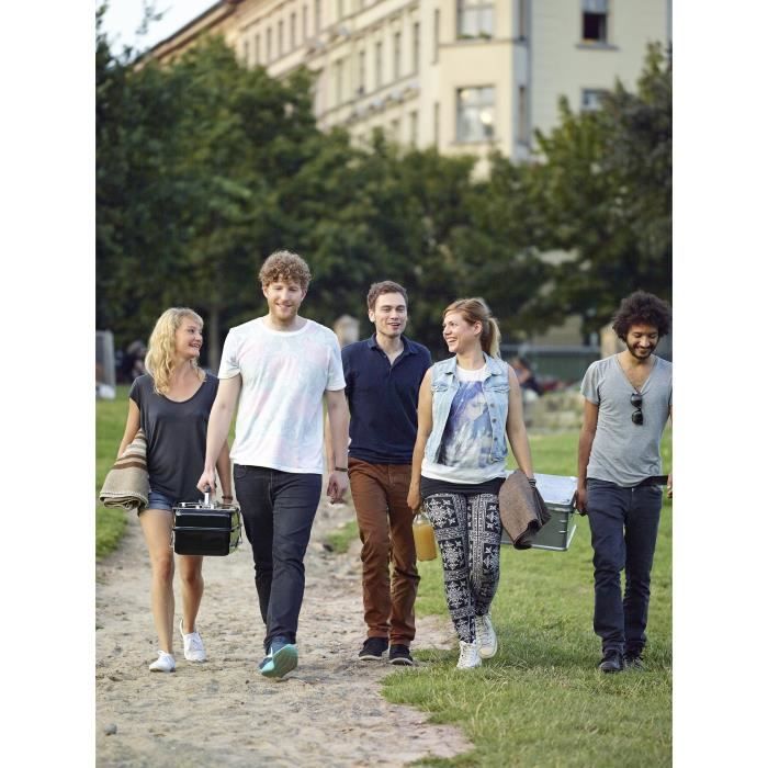 WEBER Barbecue a gaz GO ANYWHERE - 40,5 x 25,5 cm - Cuve et couvercle en acier émaillé - Brûleur inox