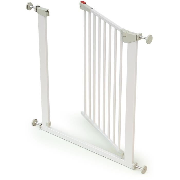 Barriere de sécurité - 72,5 a 79,5 cm - WEBABY - MOBI - Blanc