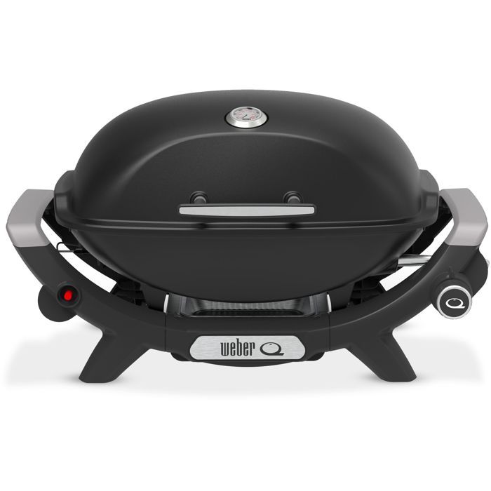 Barbecue a gaz - Weber - Q2100N - 2,94kW - 1 brűleur en acier inoxydable - Fonté émaillée - Allumage piézoélectronique - Noir