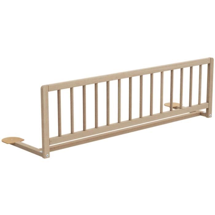 Barriere de lit - WEBABY - SIDO - 117 cm - Hetre brut