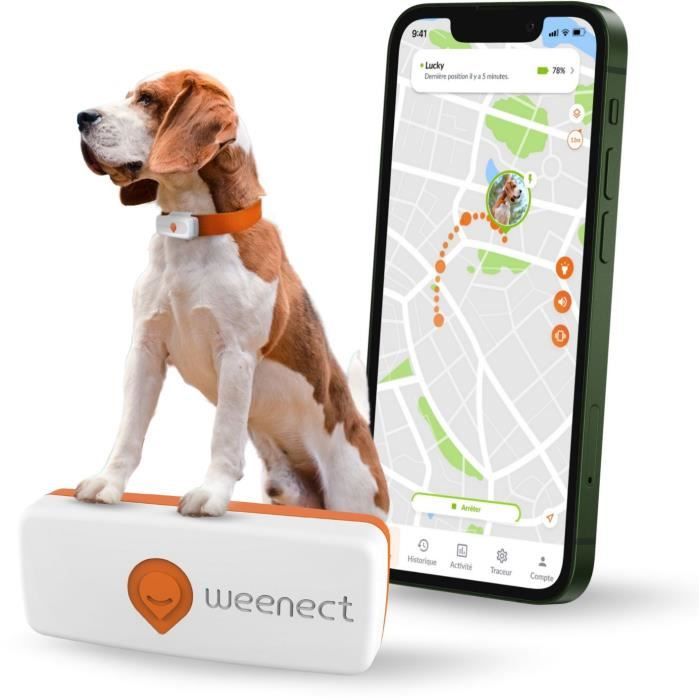 Traceur GPS pour Chien - Weenect XS (White Edition 2023)