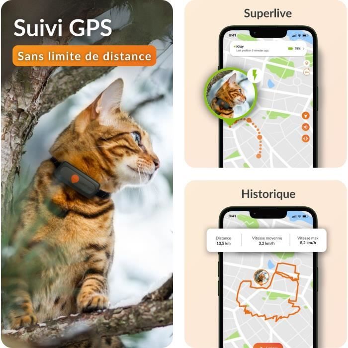 Traceur GPS pour Chat - Weenect XS (Black Edition 2023)