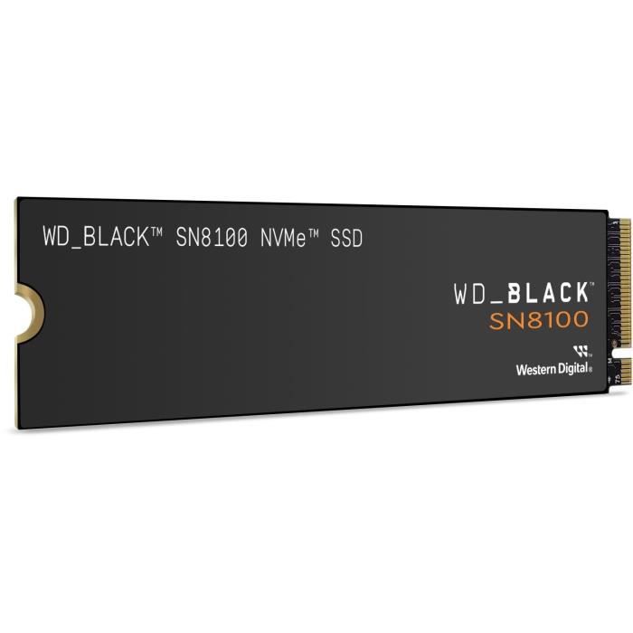 WESTERN DIGITAL - WDS400T1X0M - SSD Interne - Black - SN8100 - NVMe - 4 To