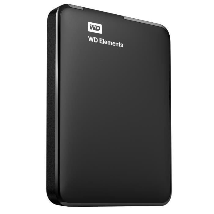 WD - Disque Dur Externe - WD Elements - 1To - USB 3.0 (WDBUZG0010BBK-WESN)