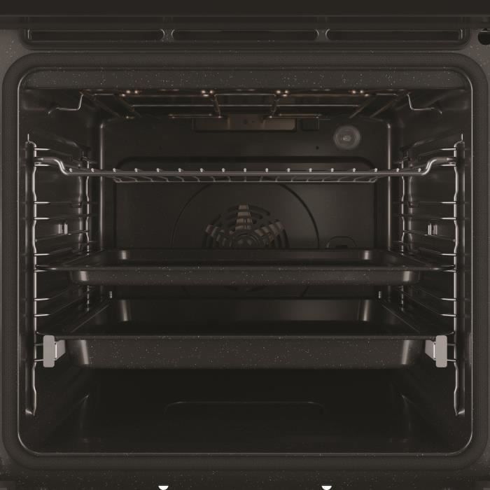 Four encastrable - Multifonction Pyrolyse - Vapeur - Chaleur pulsée - WHIRLPOOL - AKZ9S8270NB - Noir - Porte froide - 73 L - A+