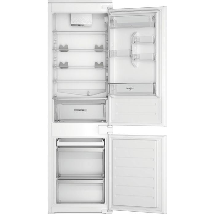 Réfrigérateur combiné - WHIRLPOOL - WHC18D011C2FR - 2 portes - Encastrable - 268 L - Classe D - 54 x 54,5 x 177 cm - Blanc