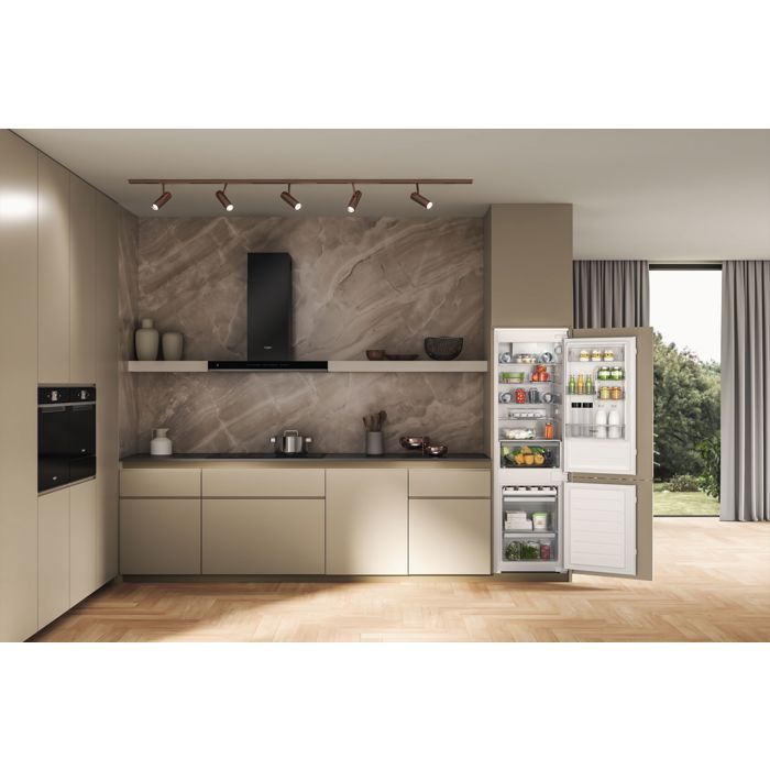 Réfrigérateur combiné - WHIRLPOOL - WHC18D011C2FR - 2 portes - Encastrable - 268 L - Classe D - 54 x 54,5 x 177 cm - Blanc