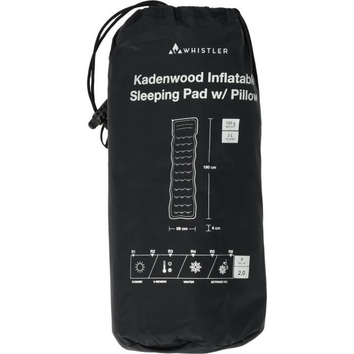 Matelas gonflable - WHISTLER - Kadenwood - Nylon robuste - Oreiller intégré
