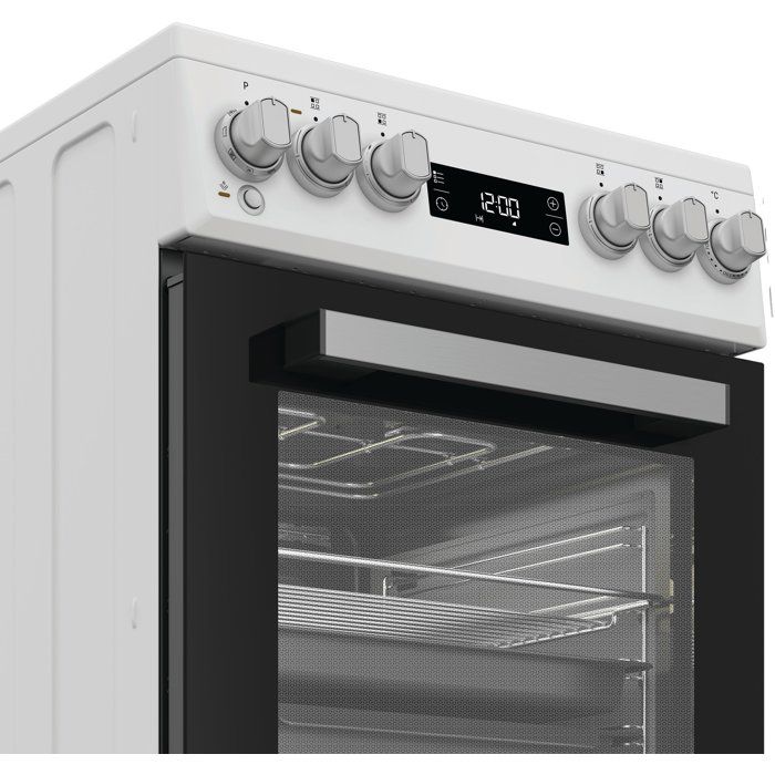 Cuisiniere vitrocéramique - WHIRLPOOL - W5V5LCW - 4 foyers - 7900 W - L50 cm - Blanc