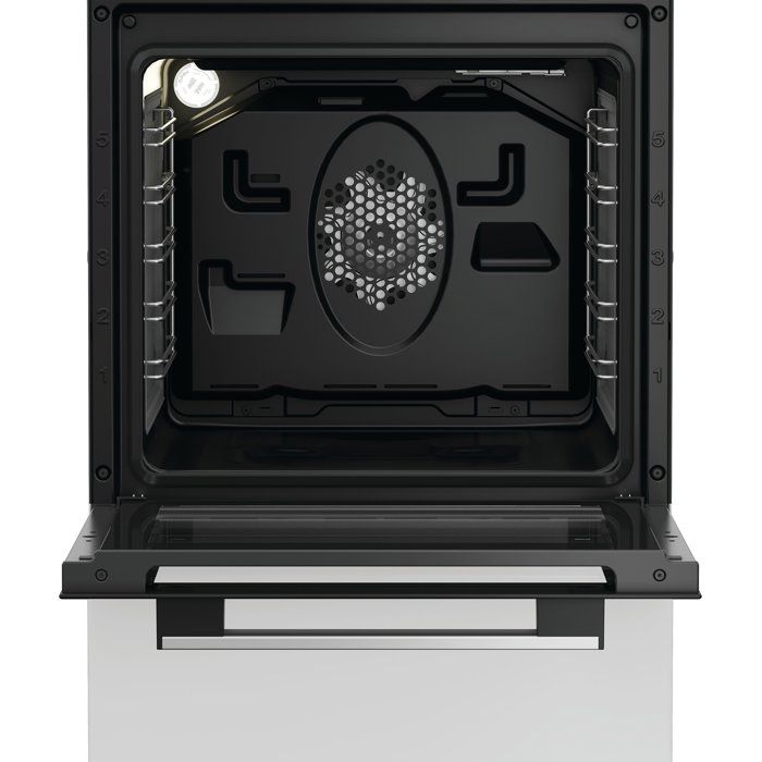 Cuisiniere vitrocéramique - WHIRLPOOL - W5V5LCW - 4 foyers - 7900 W - L50 cm - Blanc