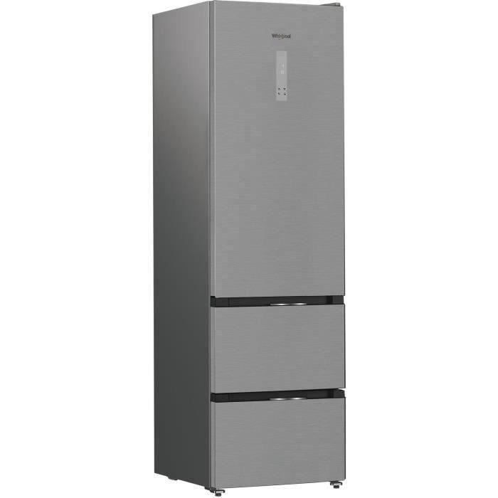 Réfrigérateur multiportes - WHIRLPOOL - WHKF6352X5E - 351 L - Dual NoFrost - 6e sens - Classe D - Multiflow - 203,5x59,5x66,3 - Inox