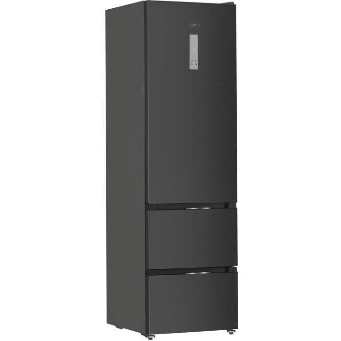 Réfrigérateur combiné - Whirlpool - WHKF6353XBR6E - Classe C - 351 L (249L + 102L) - 35 dB - Dual No Frost - Dark Inox