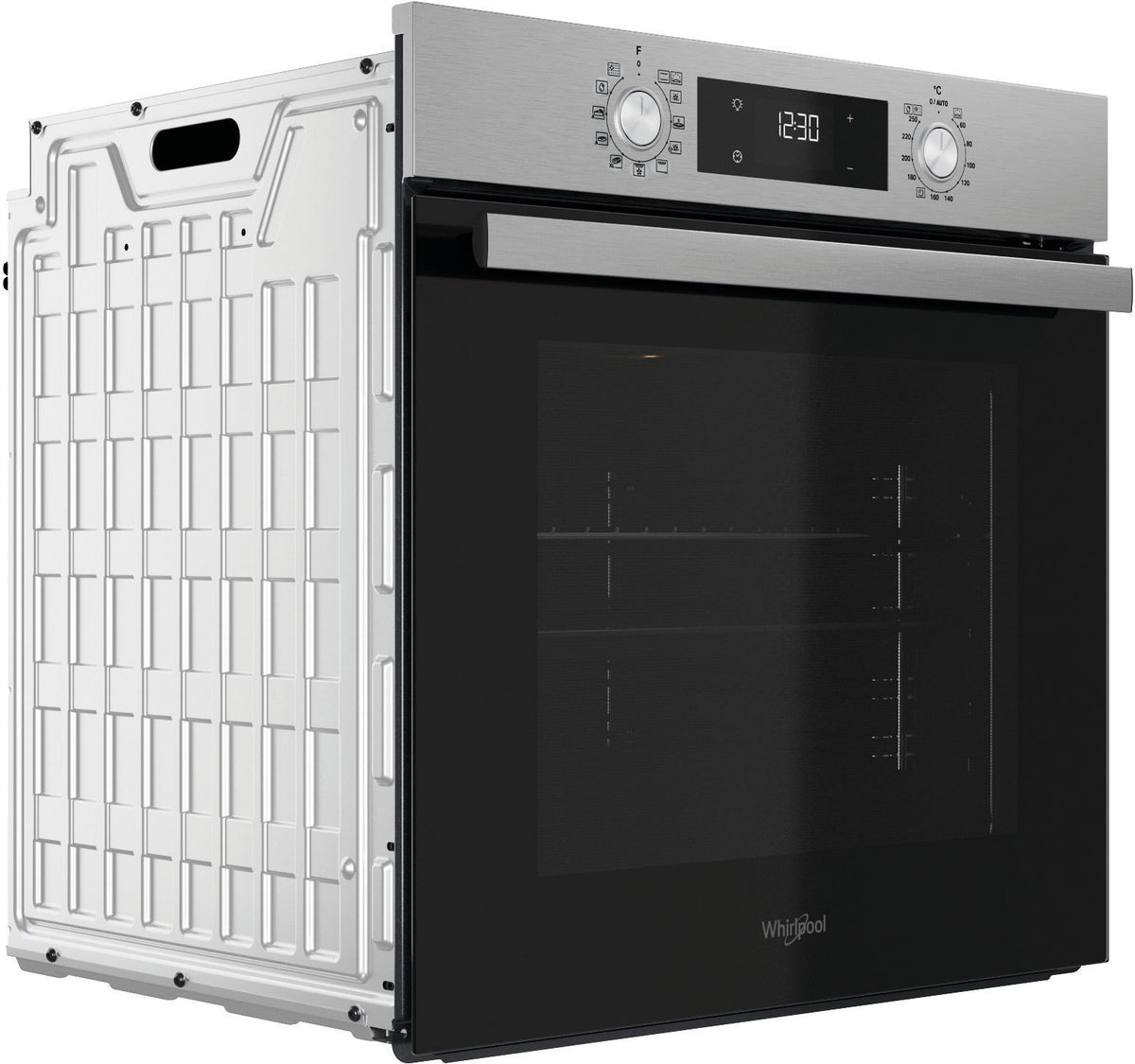 Four encastrable - Pyrolyse + Hydrolyse - Multifonction Chaleur pulsée - WHIRLPOOL - OMR58RU0SX - Inox - Porte froide