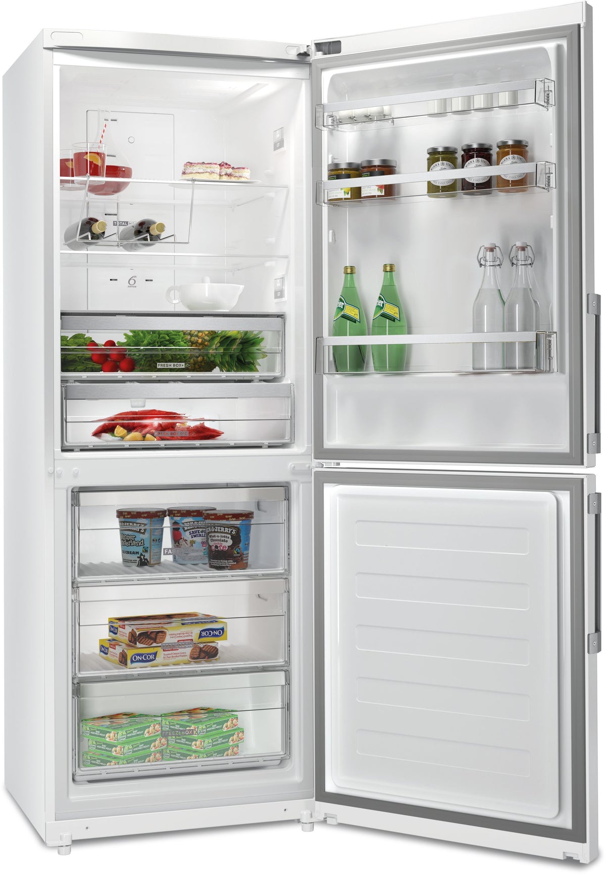 Réfrigérateur combiné - WHIRLPOOL - WB70E973W - 2 portes - 462 L - 70 x 75,5 x 195,5 cm - Blanc