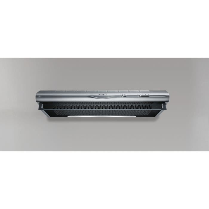 Hotte encastrable visiere Hood2GO - WHIRLPOOL - WCN65FLXH2G - Inox - Classe D - 13,2 x 56,4 x 59,5 cm