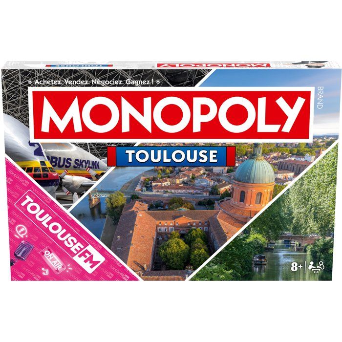 MONOPOLY Toulouse - Jeu de société - WINNING MOVES - 2 a 6 joueurs - Des 8 ans