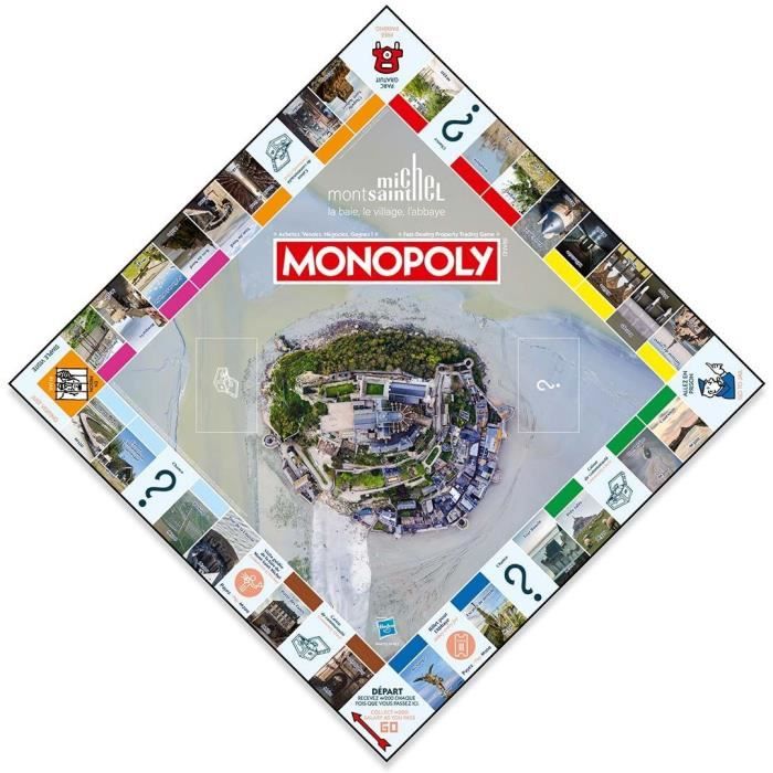 MONOPOLY Mont Saint Michel - Jeu de société - WINNING MOVES