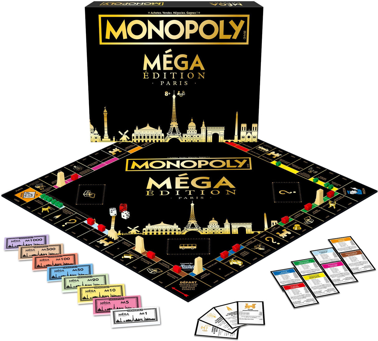 MONOPOLY Mega Paris - Jeu de société - WINNING MOVES - Des 8 ans