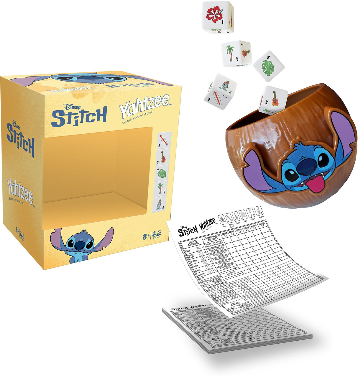 YAHTZEE Stitch - Jeu de société - WINNING MOVES - Des 8 ans