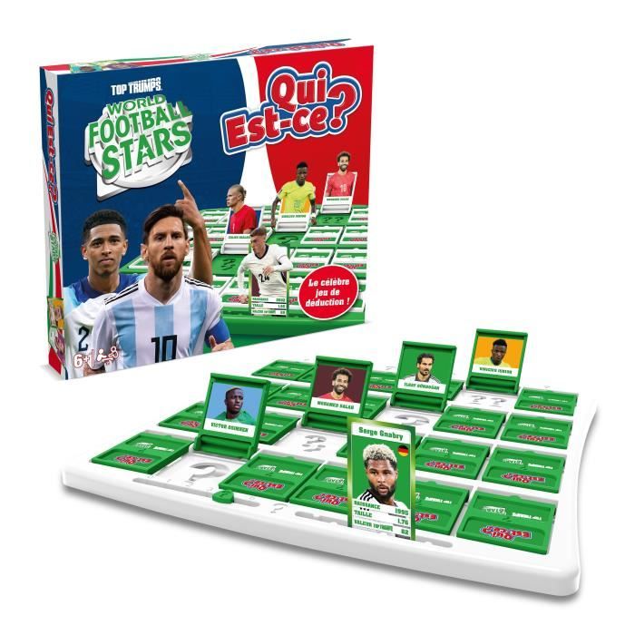 QUI EST-CE ? World Football Stars - Jeu de société - WINNING MOVES - Des 6 ans