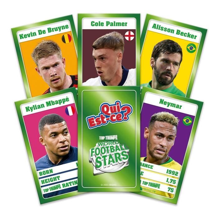 QUI EST-CE ? World Football Stars - Jeu de société - WINNING MOVES - Des 6 ans