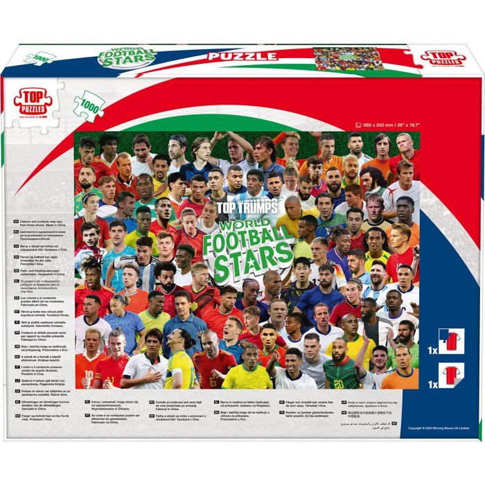 Puzzle - WINNING MOVES - World Football Stars 2026 - 1000 pièces - Dès 8 ans
