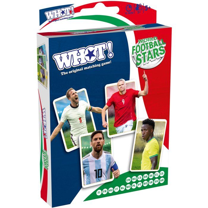 WHOT! World Football Stars - Jeu de société - WINNING MOVES - 2 a 6 joueurs - Des 5 ans