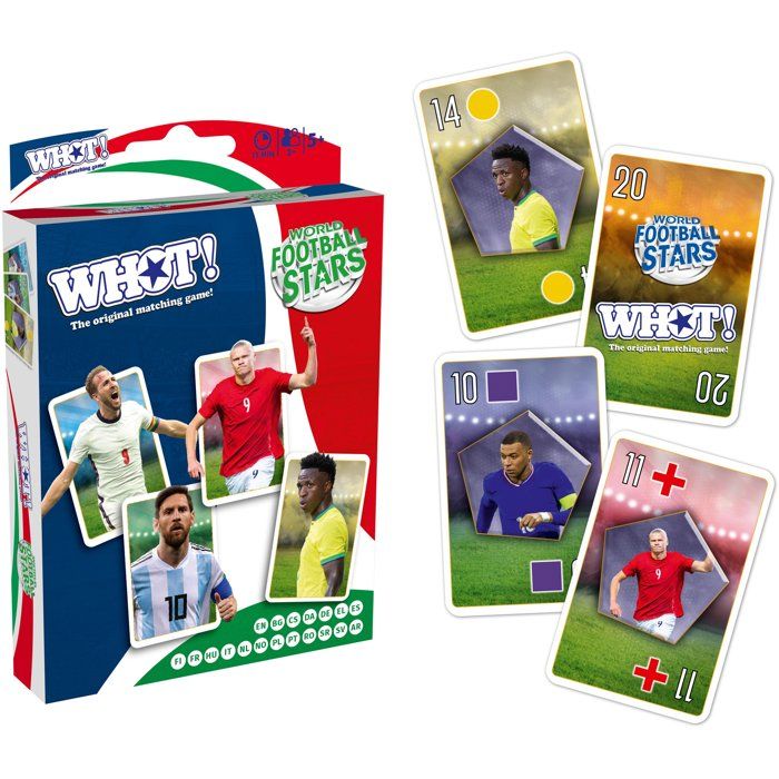 WHOT! World Football Stars - Jeu de société - WINNING MOVES - 2 a 6 joueurs - Des 5 ans