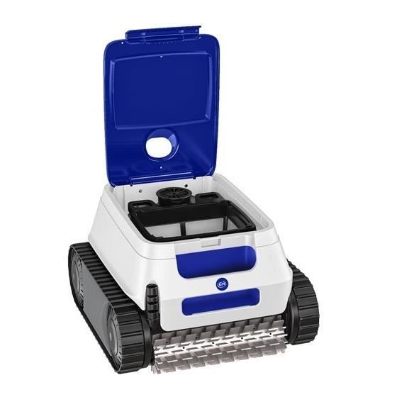 GRE - Robot piscine ER230 - Entretien fond, parois et lignes d'eau - Piscine enterrÈe ou hors-sol paroi rigide 9x4m - Autonomie 2h