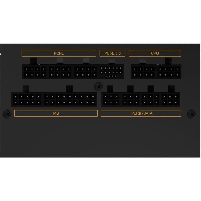 Alimentation PC XIGMATEK Fury GD 850W ATX 3.0 (80Plus Gold) - Modulaire - Ventilateur 120mm silencieux
