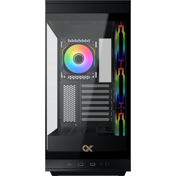 BoÓtier PC - XIGMATEK - META - Moyen tour - E-ATX - Verre trempÈ - ARGB - Noir