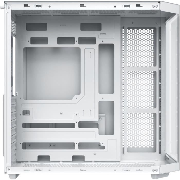 Boitier sans alimentation - XIGMATEK CUBI II Arctic - Cube - Format E-ATX - Blanc