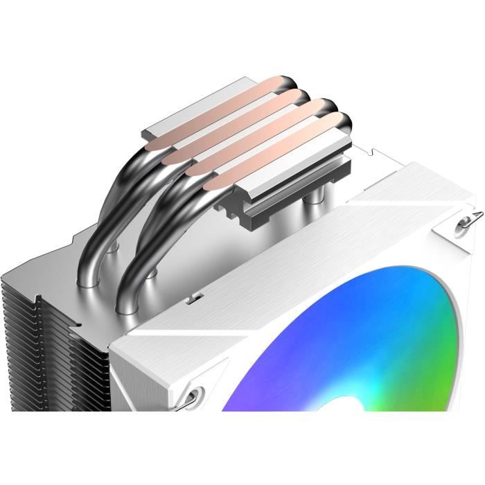 Ventirad CPU - XIGMATEK AK4 Digital Arctic - AMD AM5/AM4 - Ventilateur 1x 120 mm ARGB - Blanc